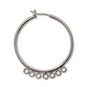 4 ~ 40mm Cha Cha Chandelier Earrings Earring Findings Hoops w/ Connector Loops